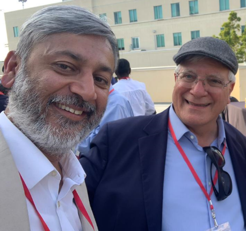 Alex DeNoble and Mujtaba Ahsan at the 2023 CEEC.